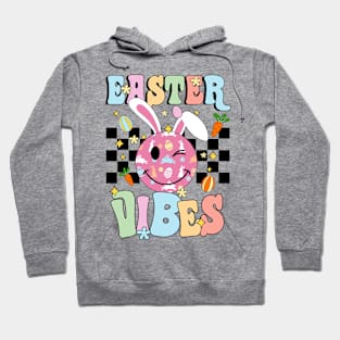 Easter Vibes Smiles Happy Face Bunny Happy Easter Hoodie